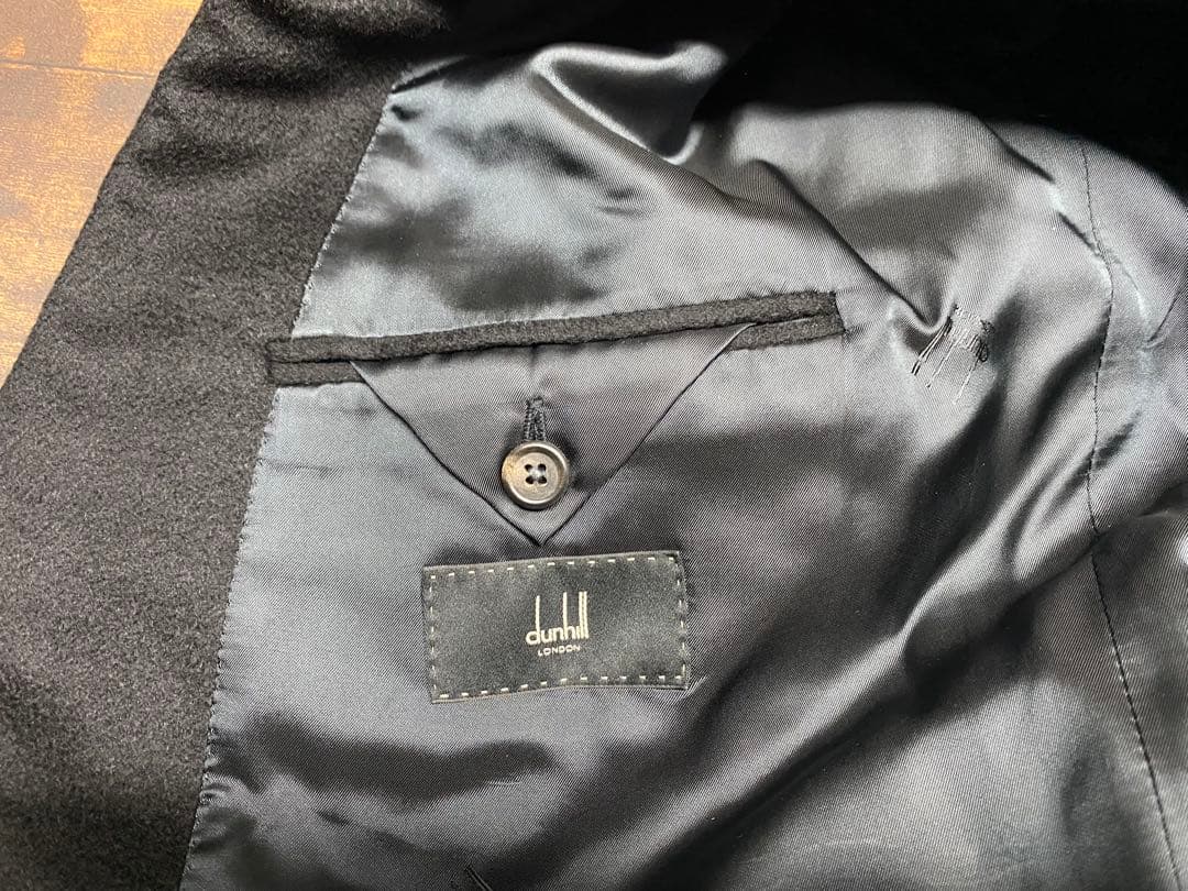 凪様 dunhill チェスターコート カシミヤ100% ダブルブレスト