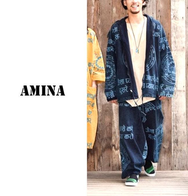 amina ヒンディー パーカー サルエルパンツ セットアップ 星座 上下セット