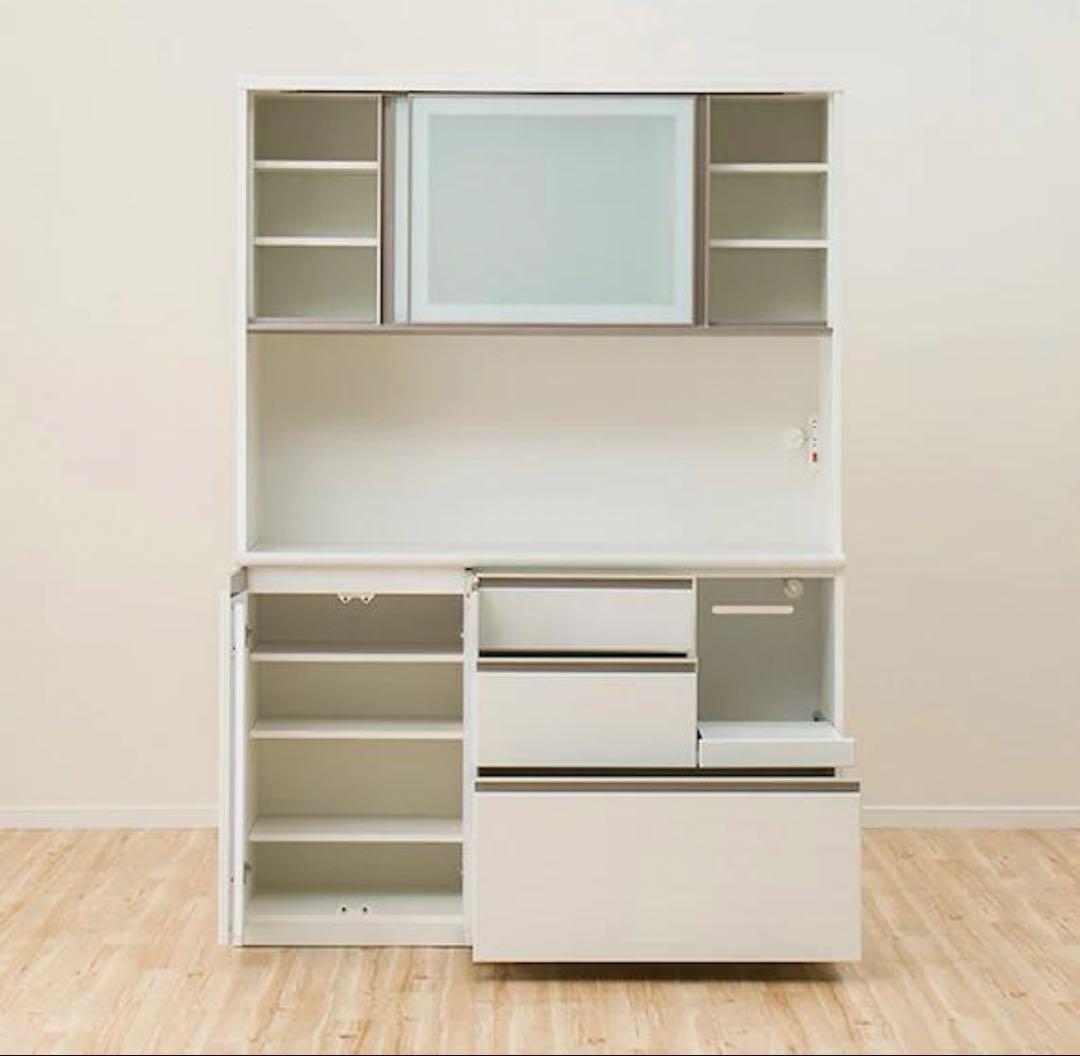 値下げ】ニトリ キッキンボード アルミナ2 140KB WH【10/18まで