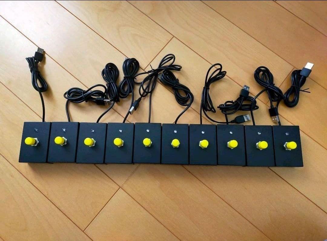 エンチャン機能搭載】早押し機 R-Cube 早推し機Lite10黄赤セット