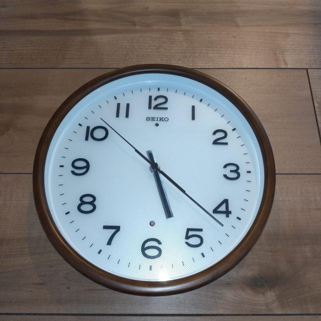 セイコー 掛時計 電波 濃茶 KX207B - メルカリ