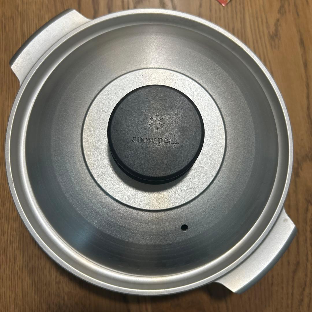  peak アルミ土鍋 直径約24cm 蓋付き 土鍋風アルミ鍋