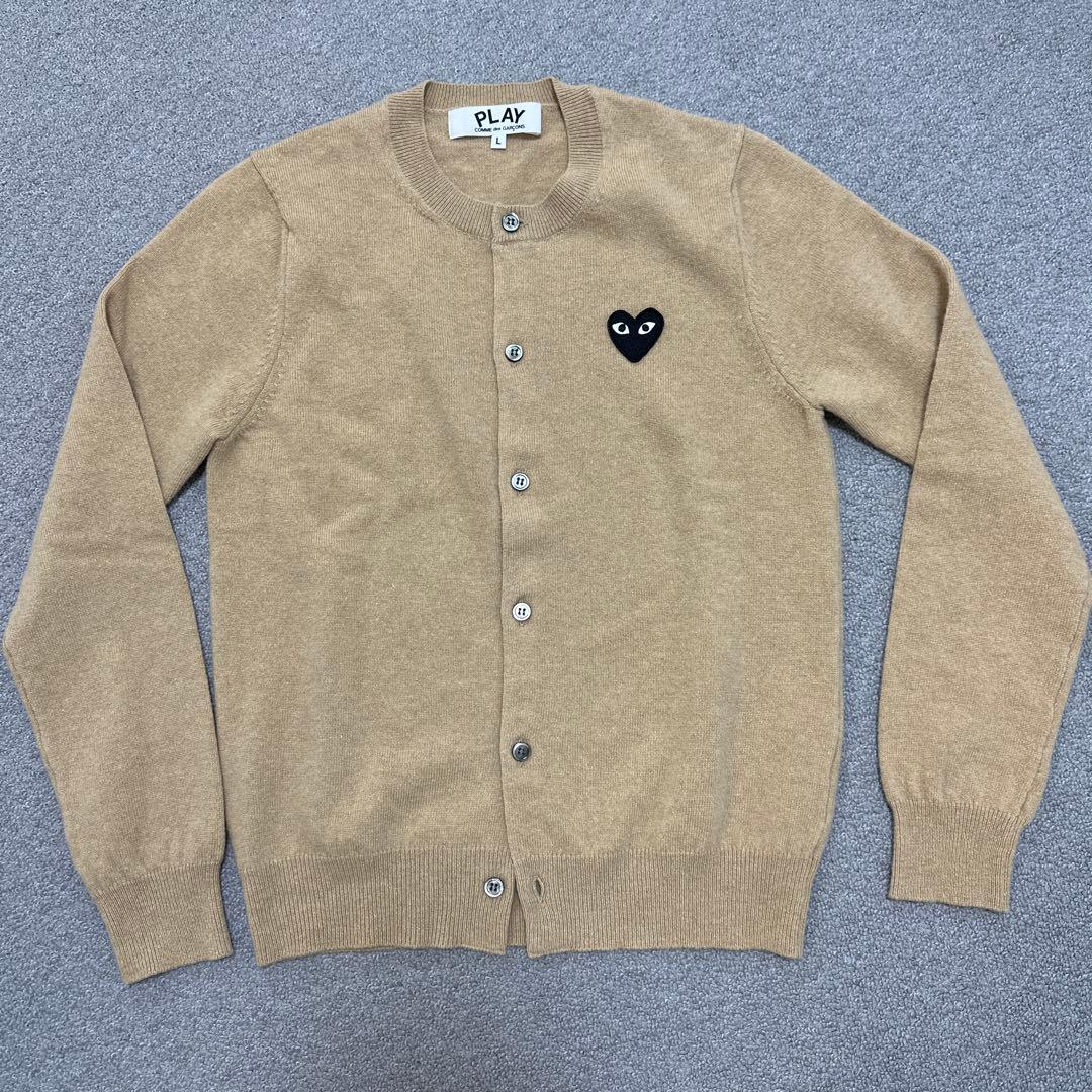 PLAY COMME des GARÇONS ベージュ カーディガン L