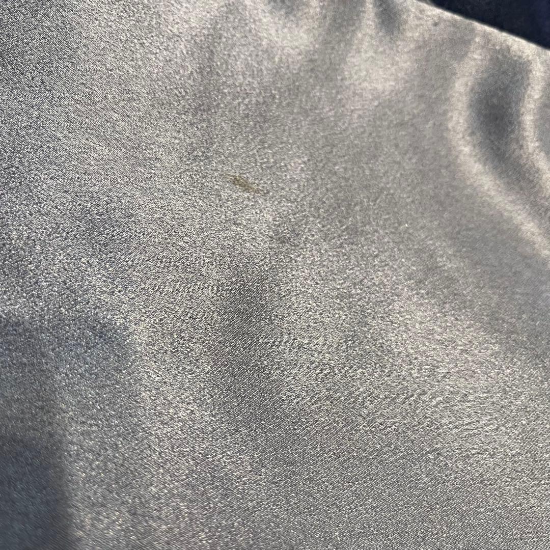 wonderfulworld テディベア刺繍 ネイビーサテンスカジャン