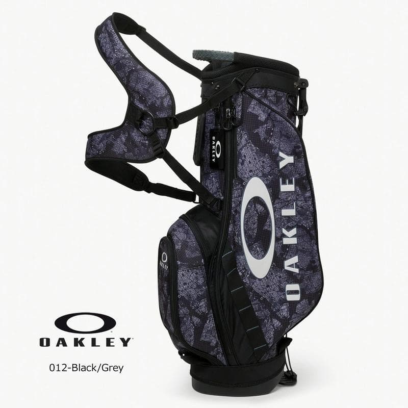 新品 オークリー OAKLEY ゴルフ スタンドキャディバッグ ブラックグレー OAKLEY（オークリー） ゴルフ 9.5型 スタンドバッグ キャディバッグ