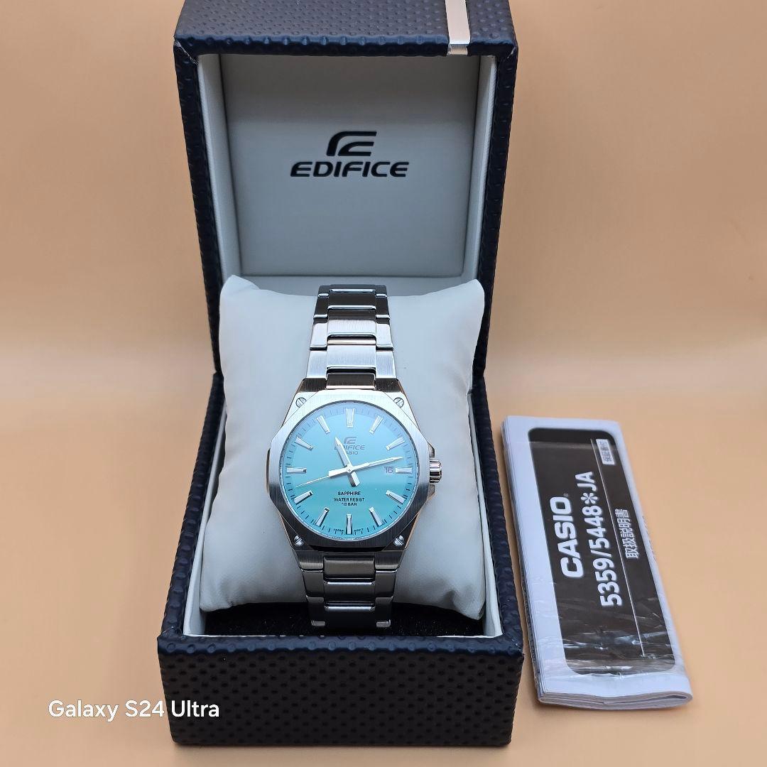 未使用 カシオ EDIFICE ターコイズブルー EFR-S108DJ-2BJF - メルカリ