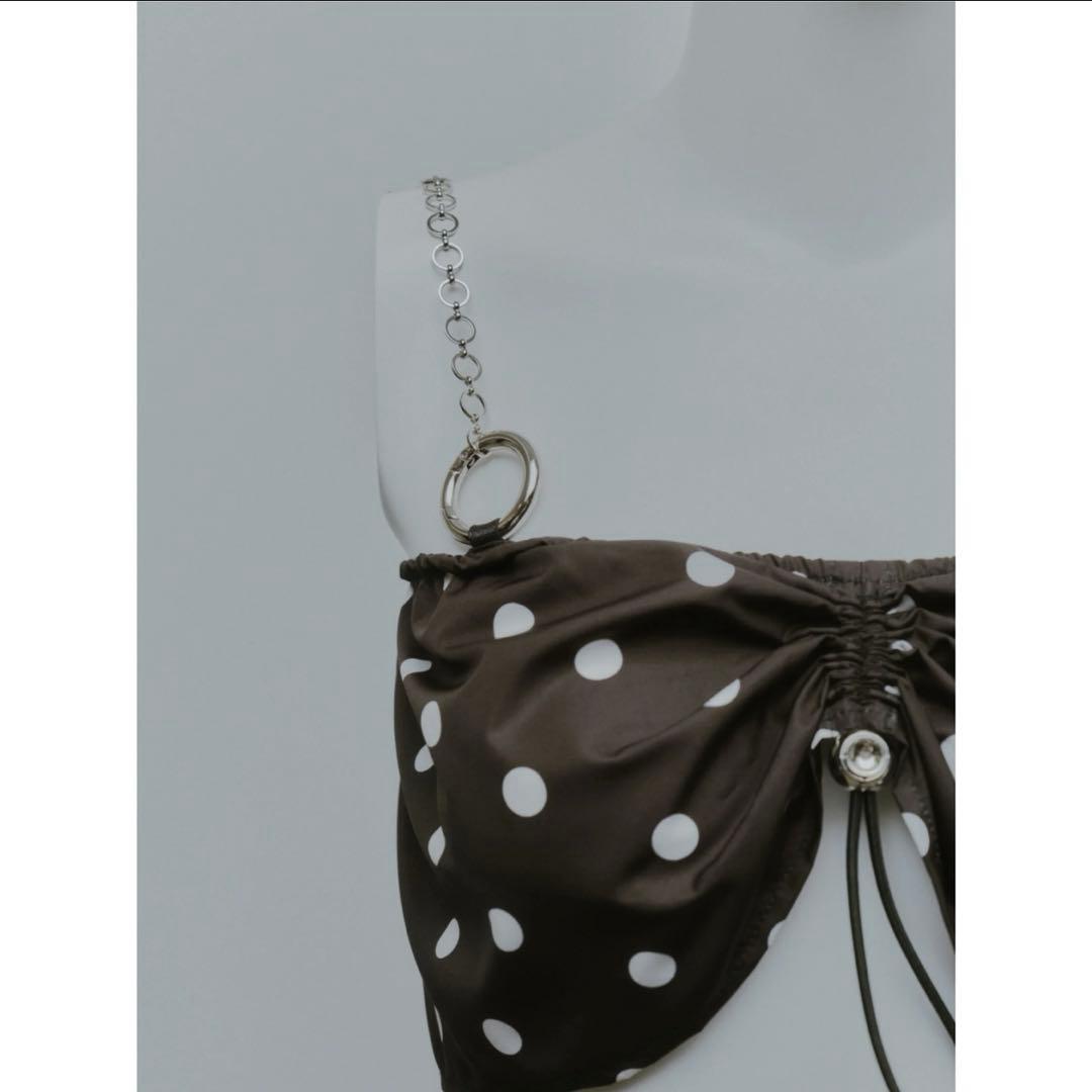 kishidamiki chain bra ( DOT BLACK ) - メルカリ