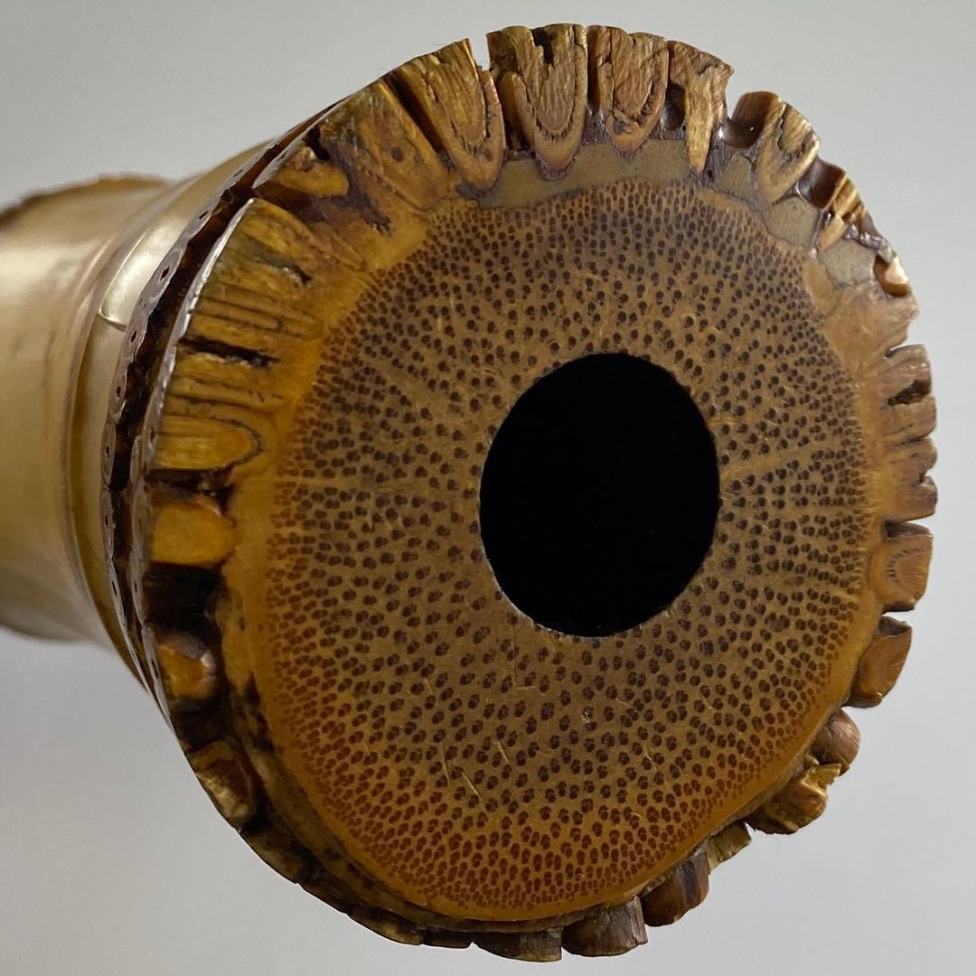 都山流 一翠 中継銀三線尺八 味のある一品全長48