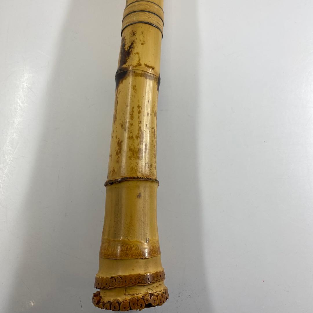 都山流 一翠 中継銀三線尺八 味のある一品全長48