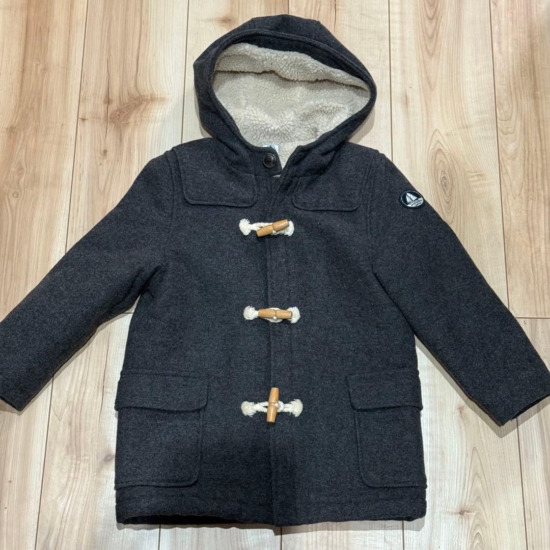 プチバトー ダッフルコート ボア キッズ 5ans 110 子供服 アウター