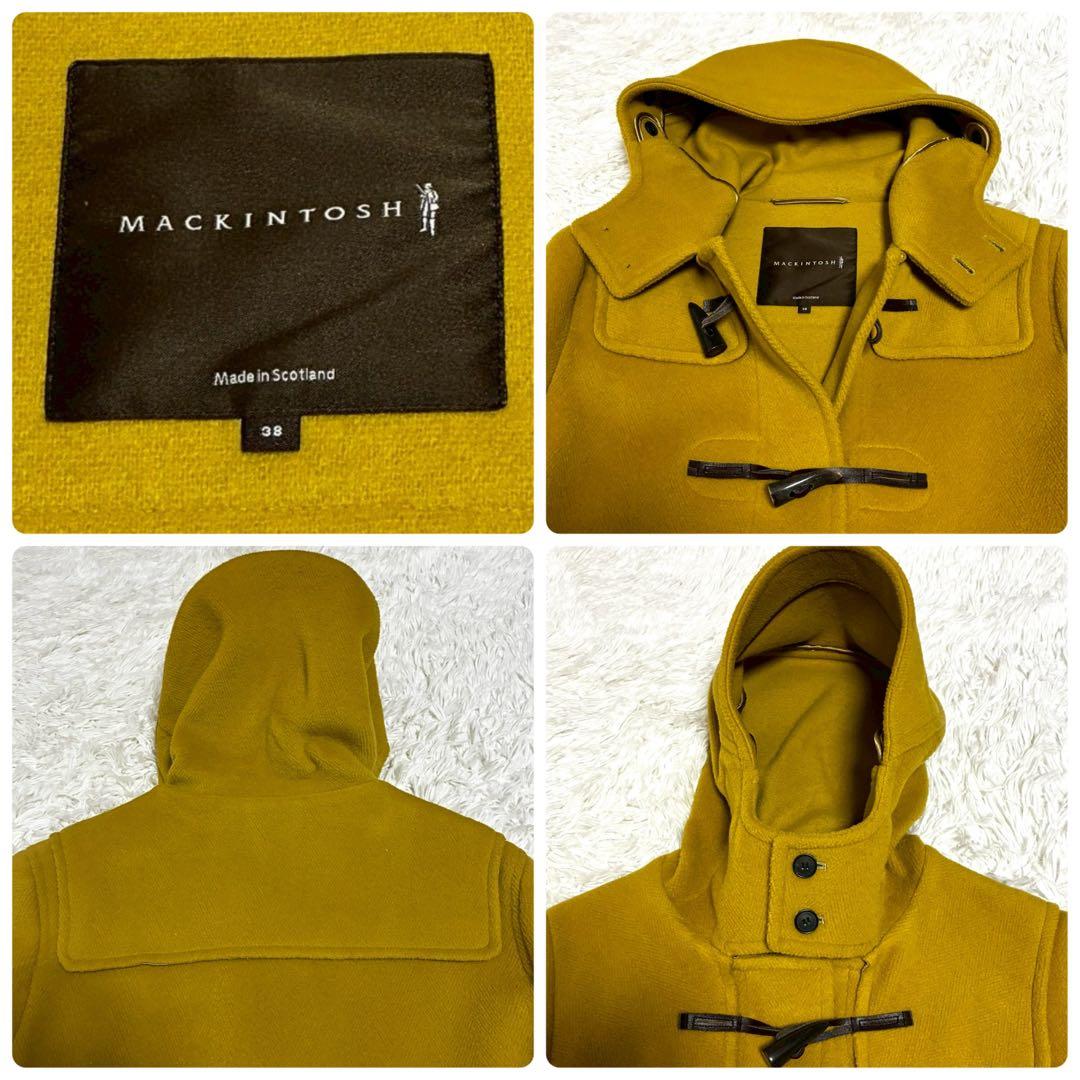 美品 マッキントッシュロンドン ダッフルコート ヘリンボーン