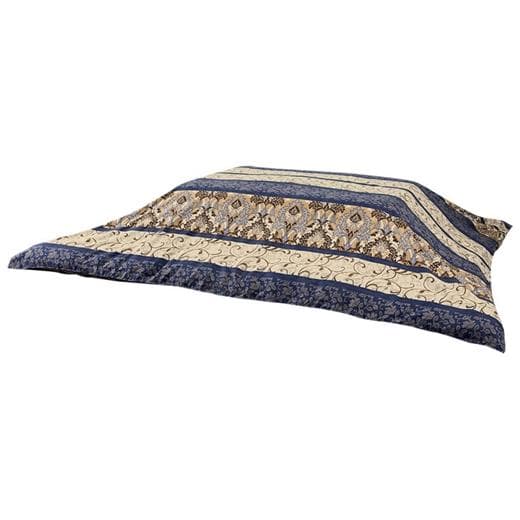 アウトレット】あったかふっくらこたつ布団5点セット 120×80用 ネイビー