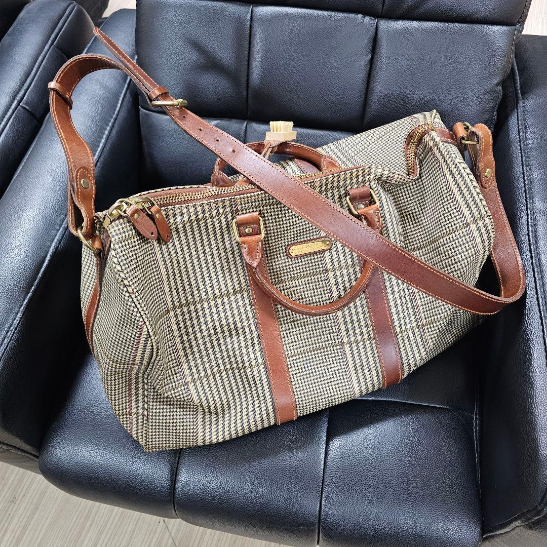 美品 大容量 2way ショルダー付 ラルフローレン ボストンバッグ POLO RALPH LAUREN（ポロ・ラルフローレン） ポロ ラルフローレン