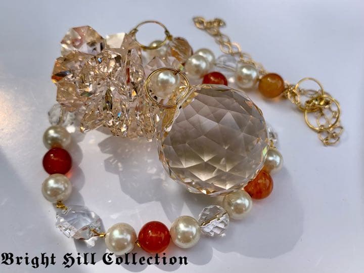 【ギフトBOX付】夢実現サンキャッチャー お部屋用サンキャッチャー：NEW6連シンプルサンキャッチャー3cm