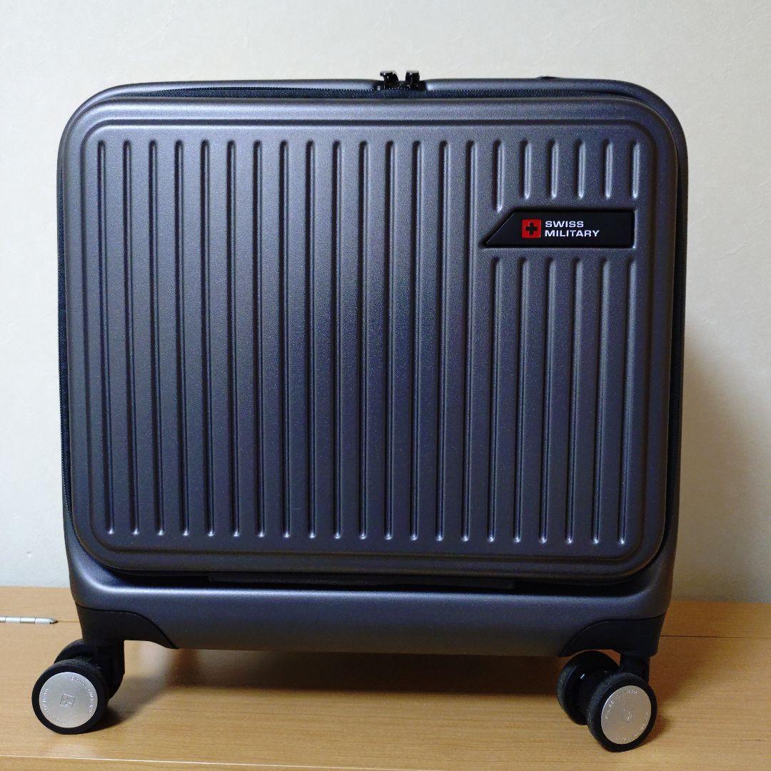 SWISS MILITARY 小型キャリーケース グレー SWISS MILITARY CYGNUS 75cm 98L Lサイズ スーツケース スイス