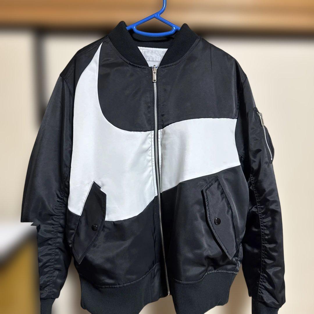 Nike MA-1 フライトジャケット ブラック/ホワイト