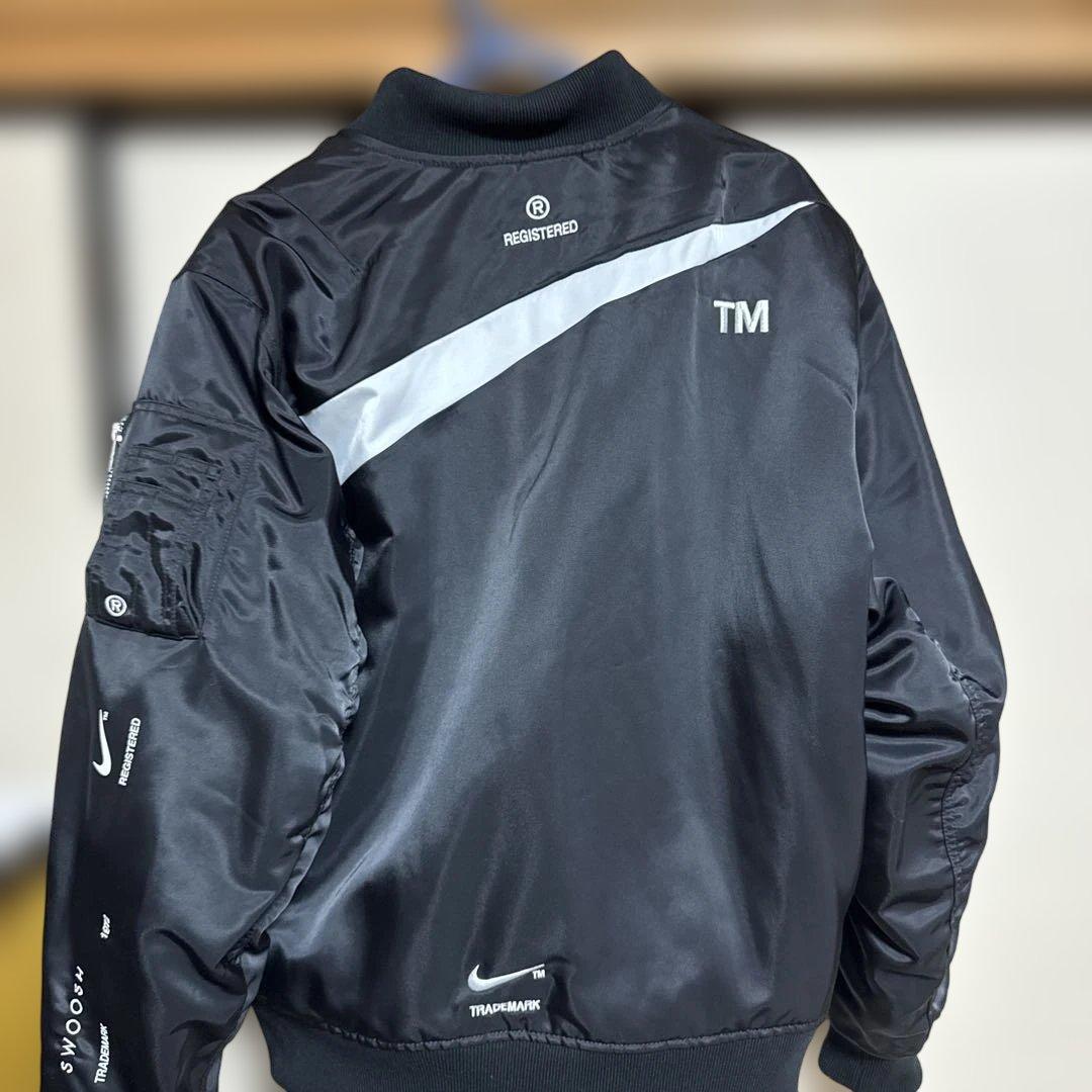 Nike MA-1 フライトジャケット ブラック/ホワイト