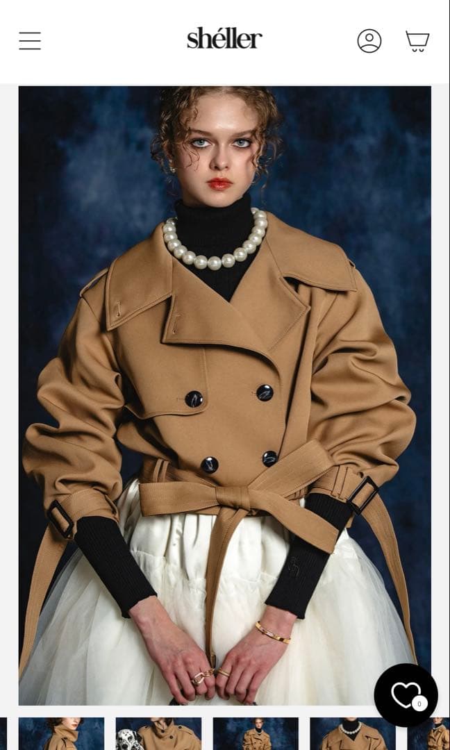 sheller 2way short trench coat - メルカリ