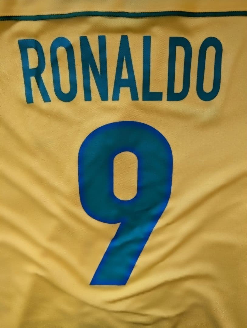 英国製 ビンテージ 1998W杯 ブラジル代表 選手着用モデル ロナルド