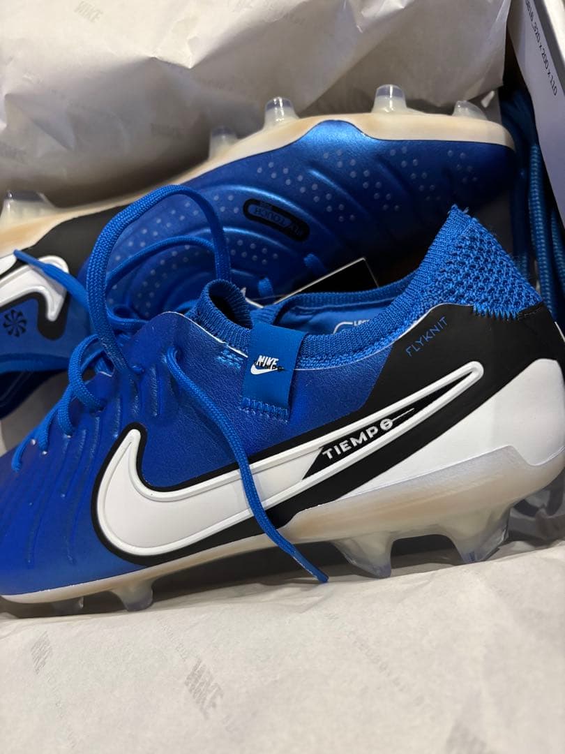 Nike Tiempo サッカーシューズ 青 FG エリート 27cm 残り少 - メルカリ