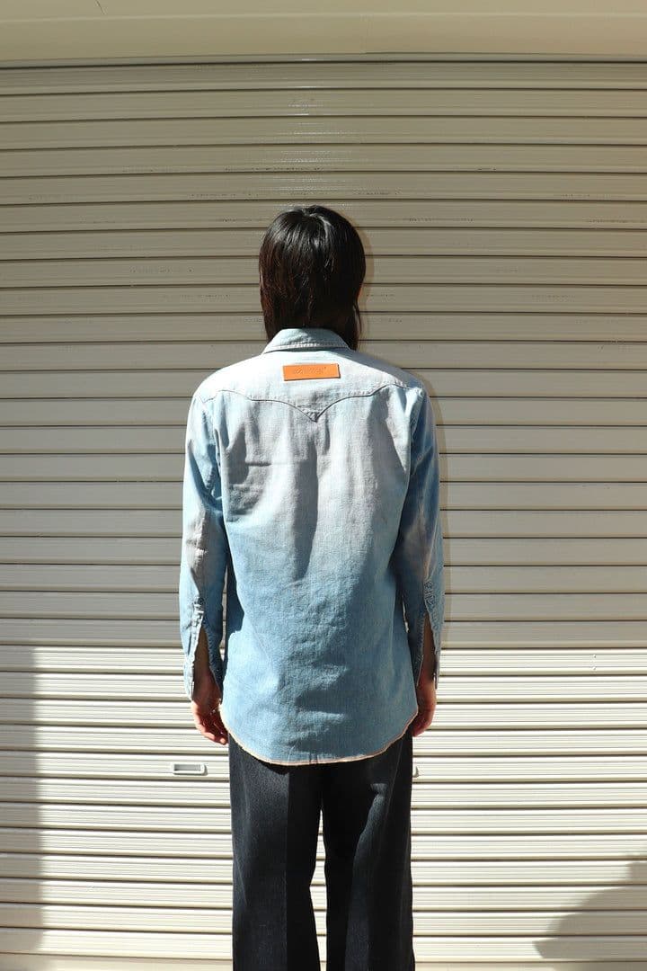 トップス MASU \"MASUBOYS\" WESTERN SHIRT OVER DYE