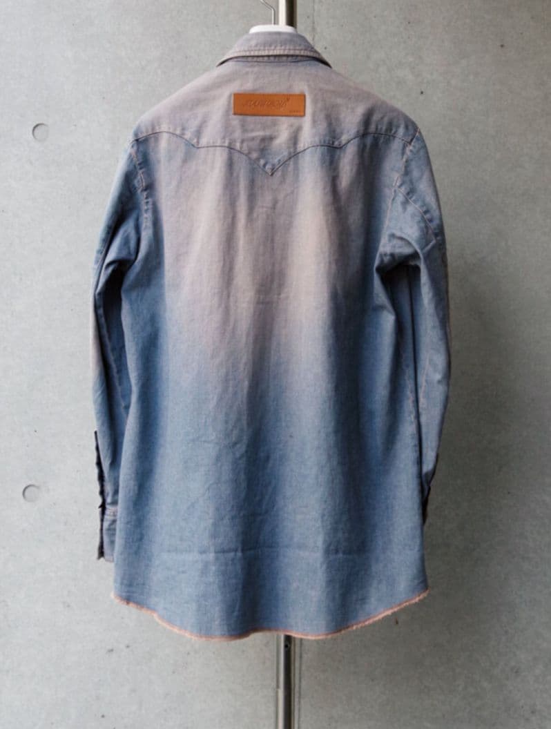 トップス MASU \"MASUBOYS\" WESTERN SHIRT OVER DYE