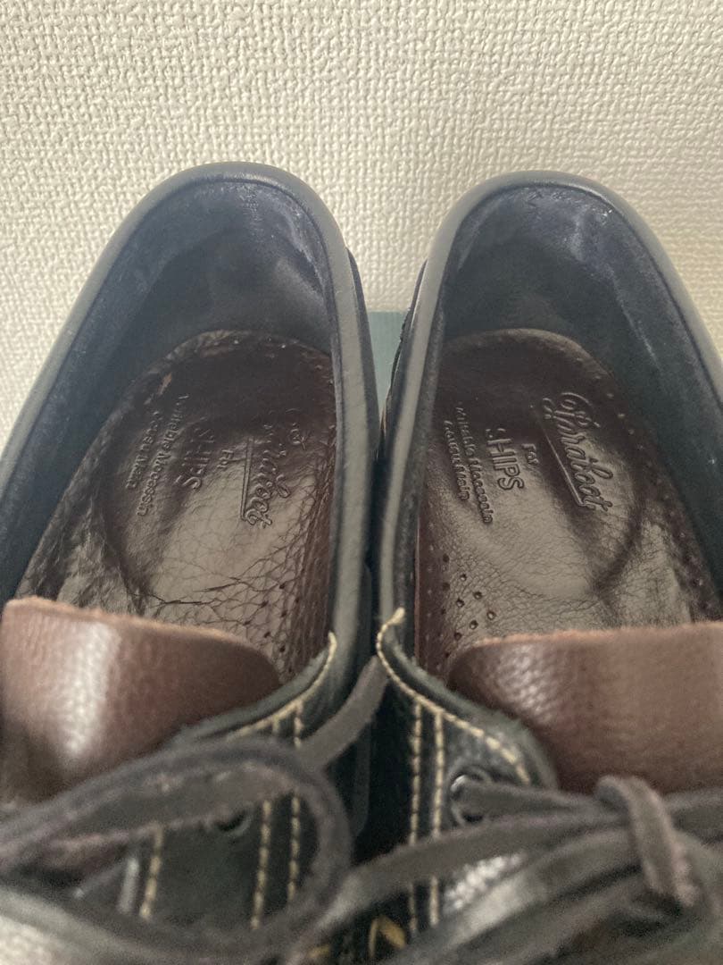 PARABOOT：BARTH SPORT デッキシューズ ブラック×ブラウン 7 Paraboot