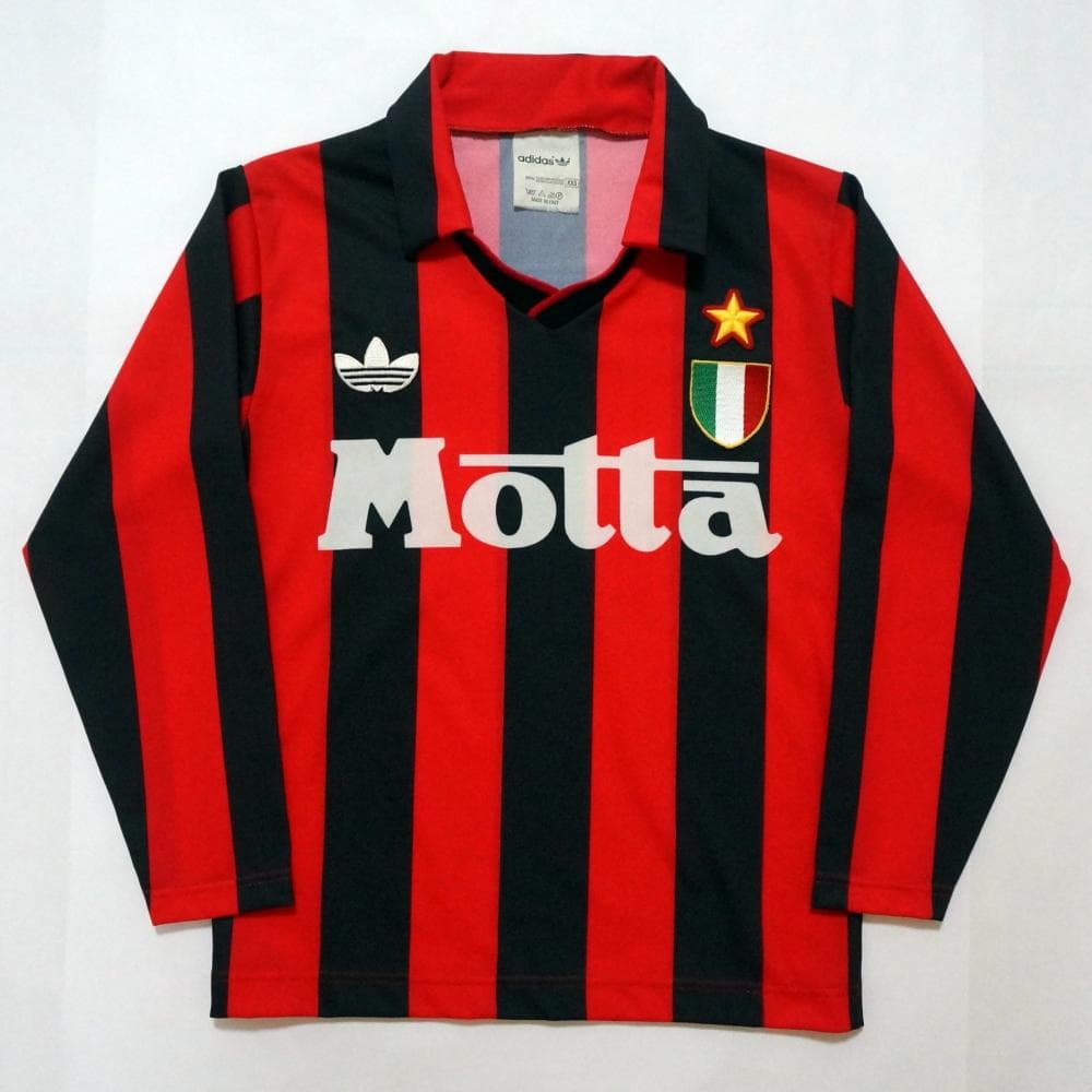 幻当時物ACミラン長袖ユニフォーム94年ロットイタリア製 Motta