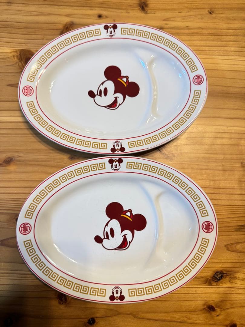 ディズニー 餃子皿 2枚セット 食器 中華 ミッキー - メルカリ