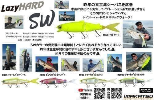 イマカツ レイジーハードSW チャートバックフルメタル forSEABASS