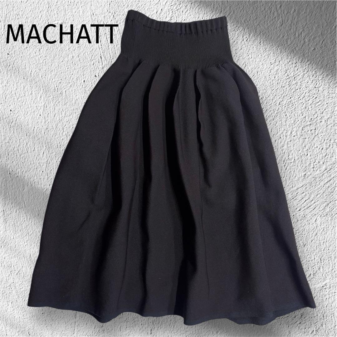 HEIHEI ラメニットプリーツチェックスカート BLUE