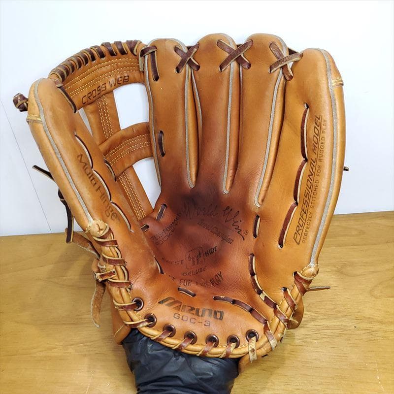 ミズノ ワールドウィン オリジナル版 当時物 Mizuno 外野用 硬式
