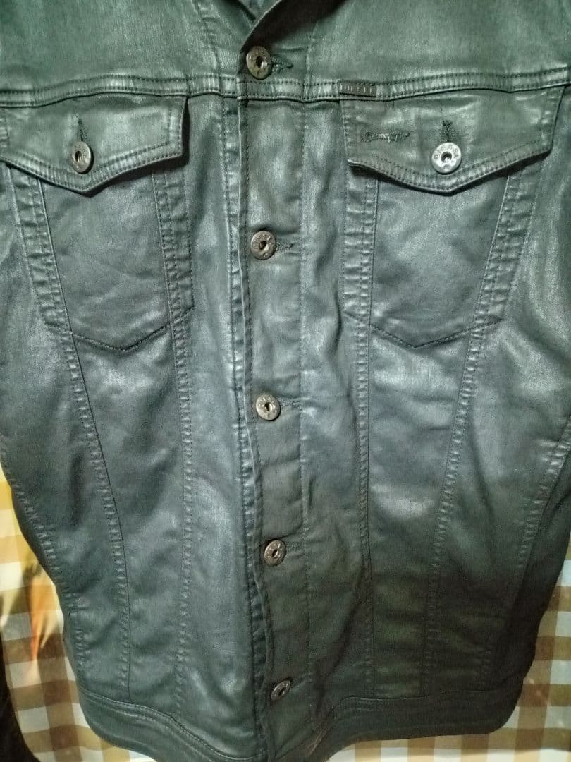 DIESEL JOGGジョク コーティングデニムジャケット ELSHAR-NE