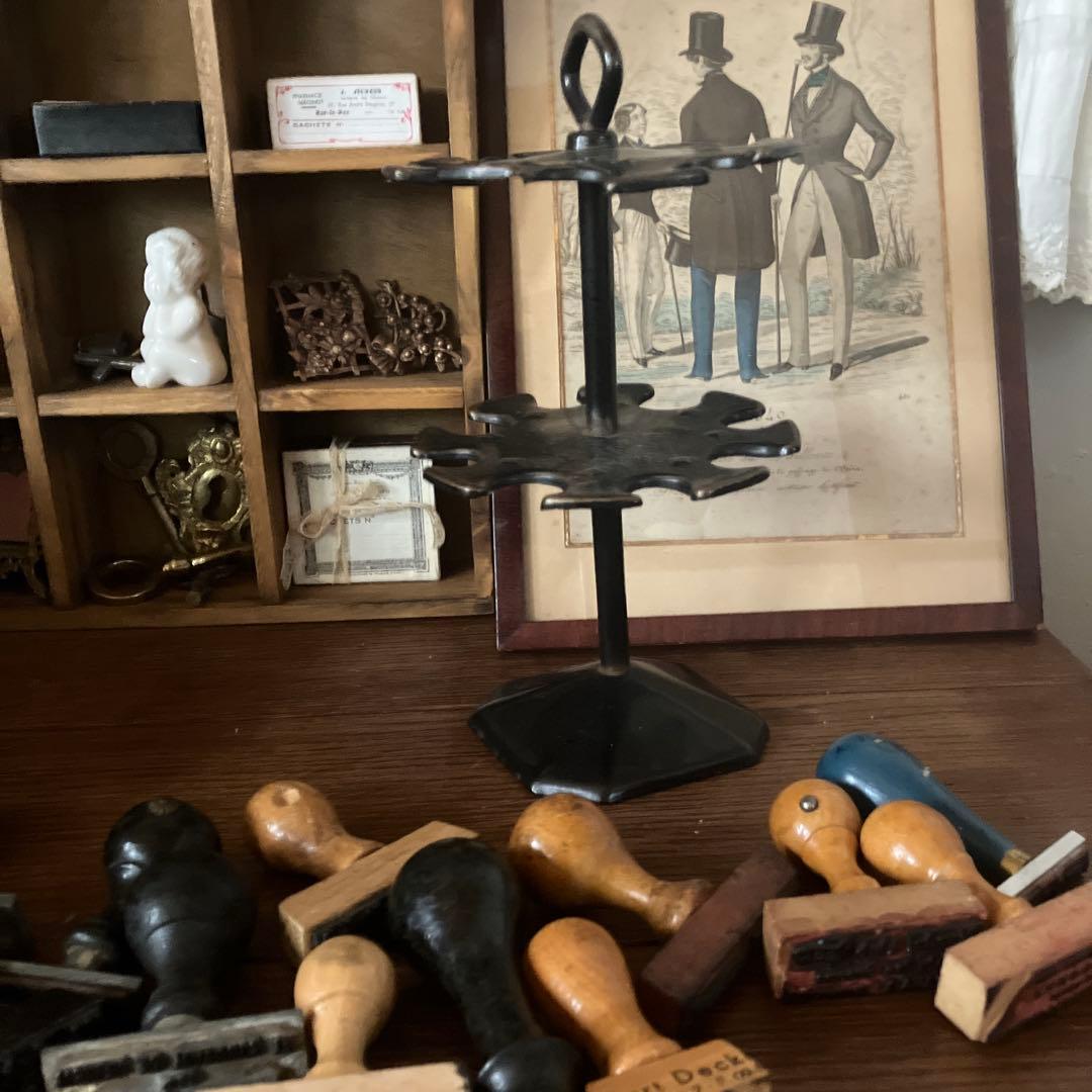 高価ホビー・楽器・アート - フランスアンティークスタンプホルダー