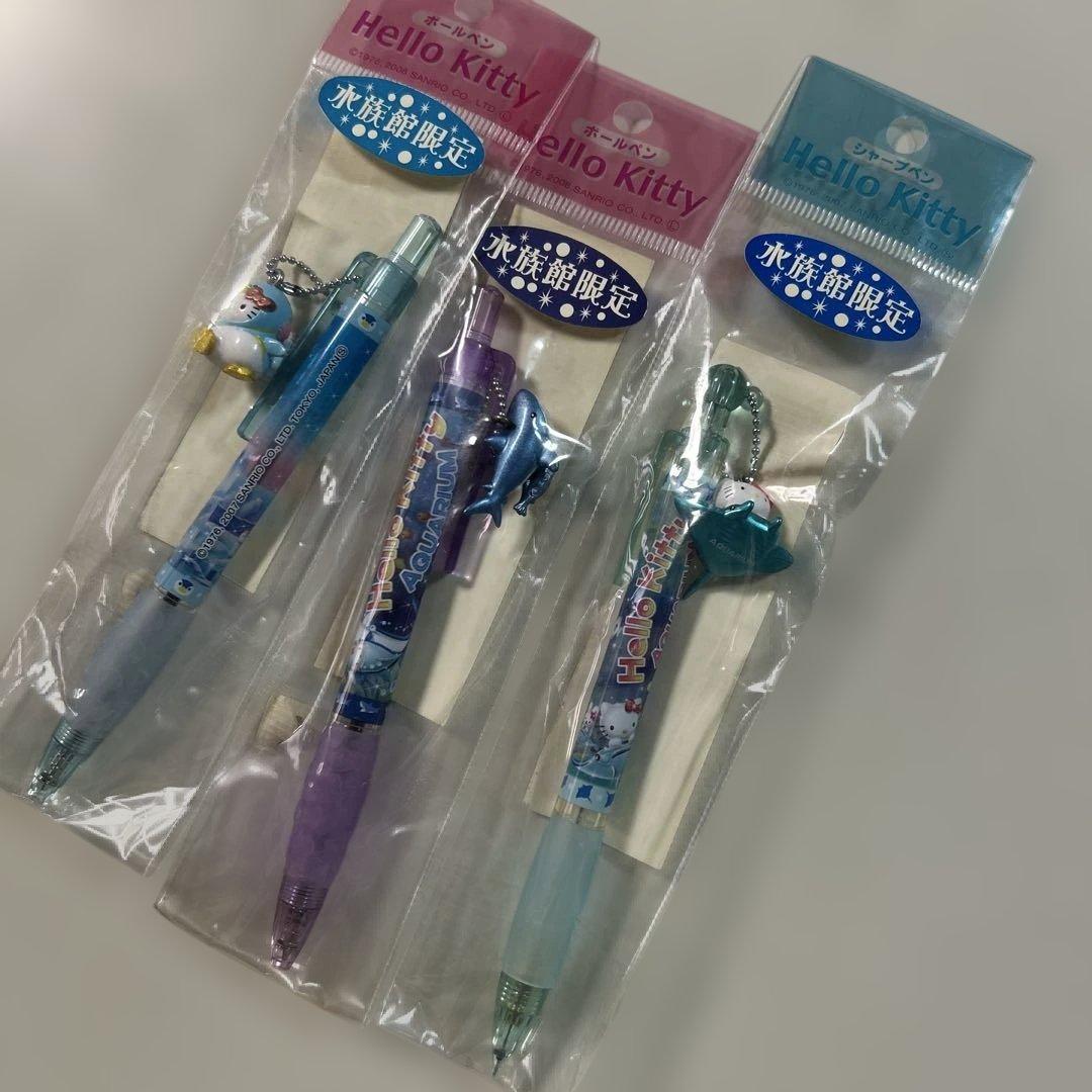 ご当地キティ 水族館限定 ボールペン＆シャーペン 3本セット ペンギン