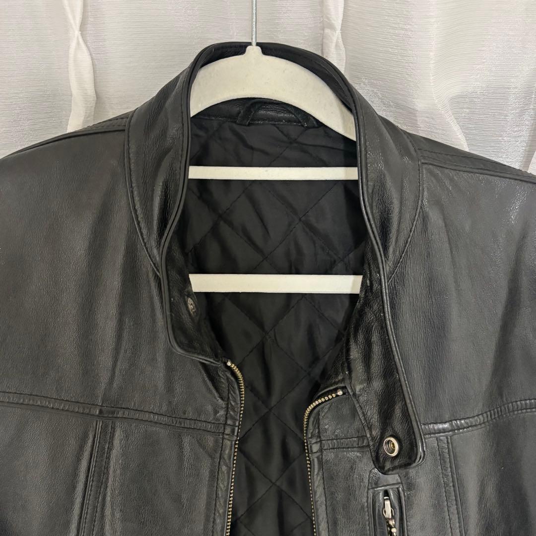 OLD UNIQLO 牛革 ライダースジャケット - メルカリ