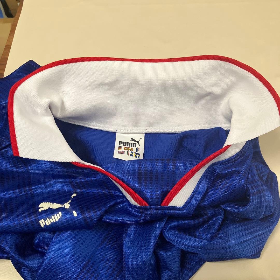 Puma サッカーシャツ 青 長袖 90s サイズO ヒットユニオン