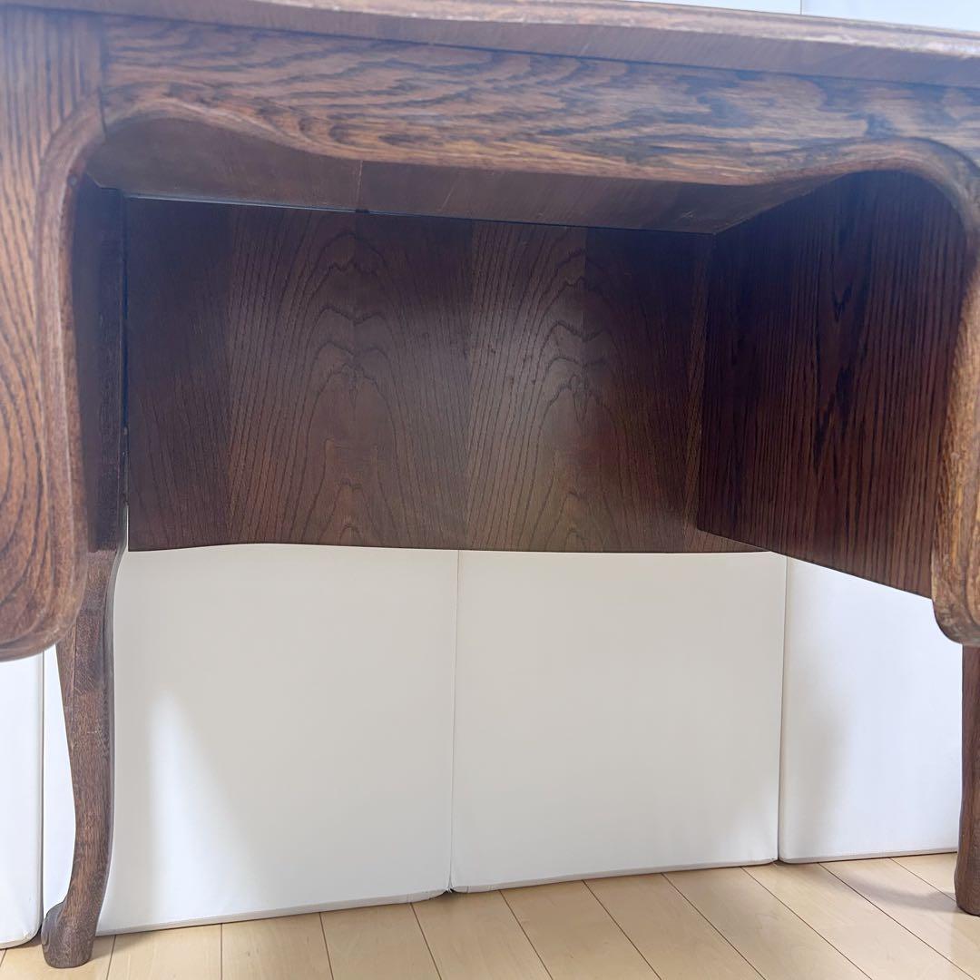 アンティーク 三越家具ブルージュ ルーマニア製 オーク材デスク 英国