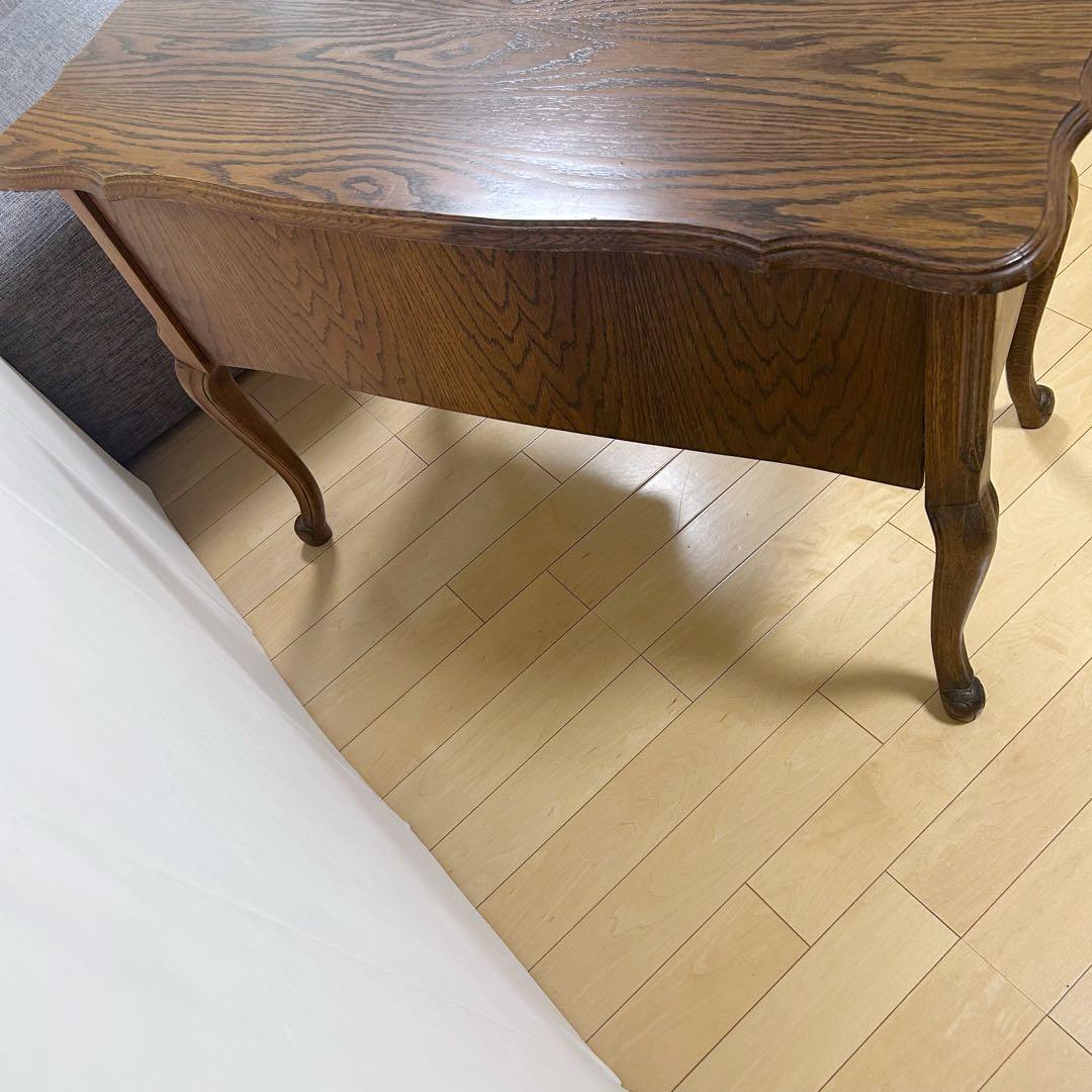 アンティーク 三越家具ブルージュ ルーマニア製 オーク材デスク 英国