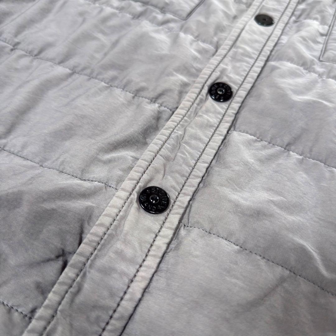 《11AW》STONE  ガーメントダイ キルティングシャツ グレー