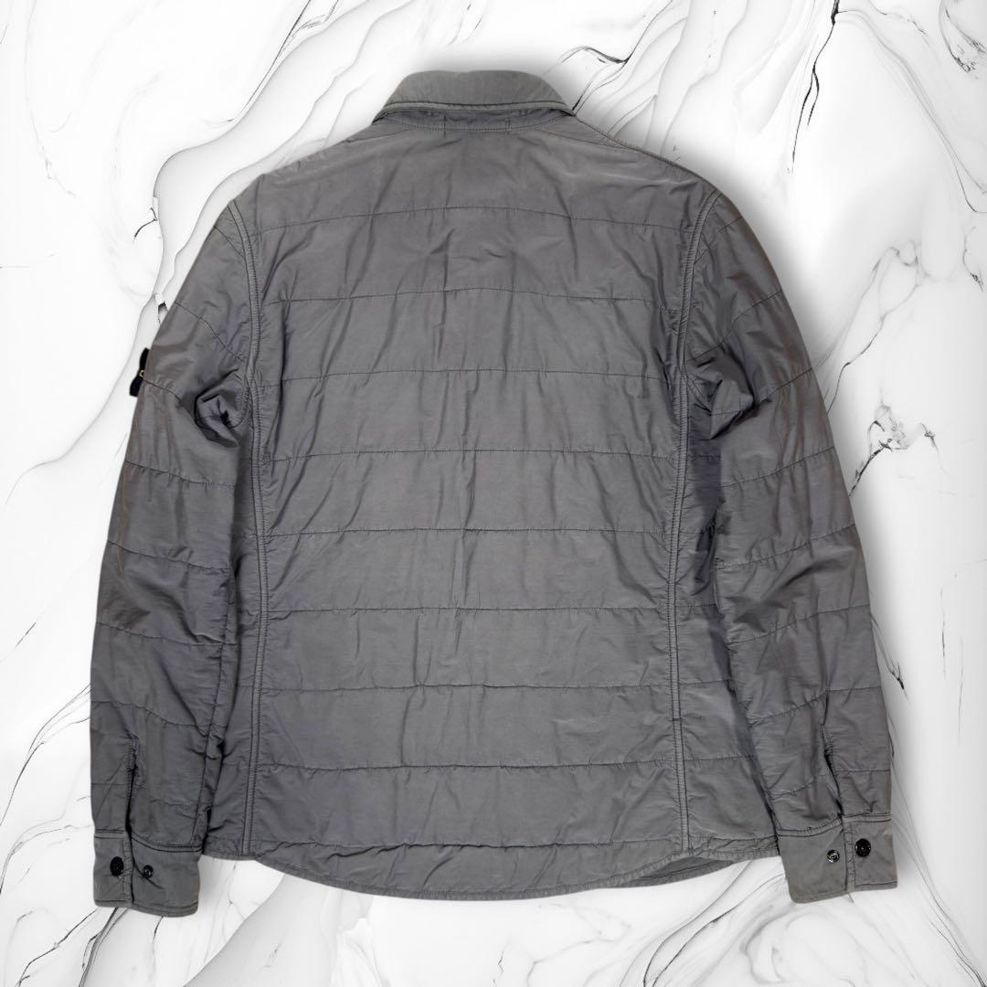 《11AW》STONE  ガーメントダイ キルティングシャツ グレー