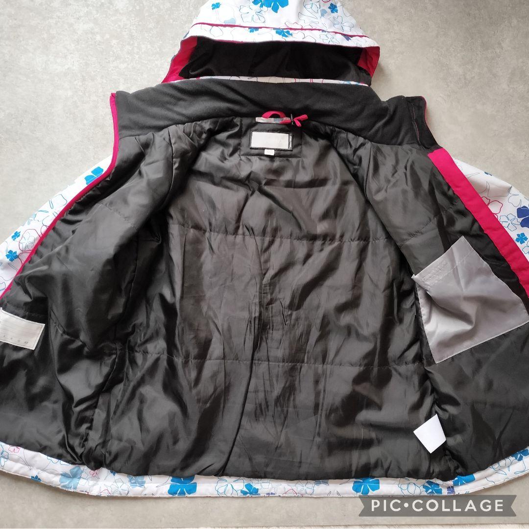 美品 Phenix クリスタルガールズ スキーウェア 160 花柄×ピンク 上下