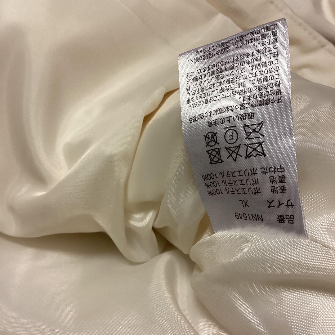 9090 90 Logo Rich Puffer Jacket XL アイボリー