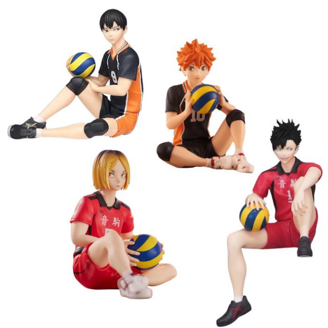 ハイキュー!! フィギュア 4体セット　研磨　影山　日向　黒尾 原作をイメージしたジオラマ付き！『ハイキュー!!』日向翔陽＆影山飛雄