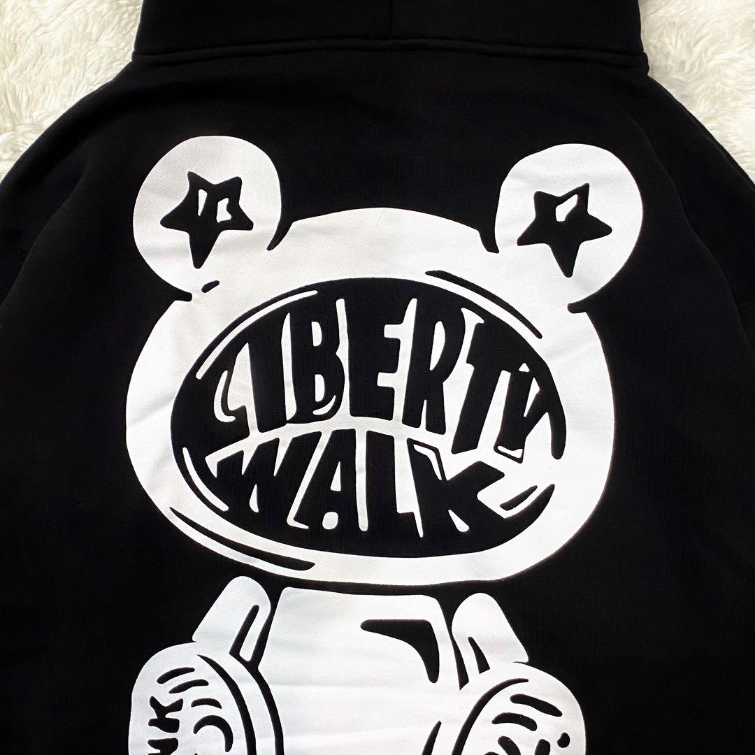 新品・タグ付】LIBERTY WALK ビッグロゴ ベア パーカー ブラック