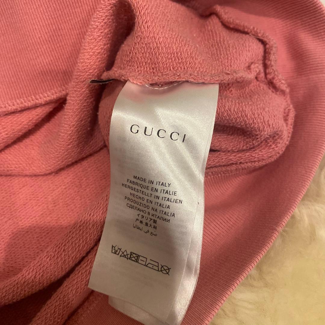 美品】8A 140㎝GUCCI グッチスパンコールトレーナーピンク