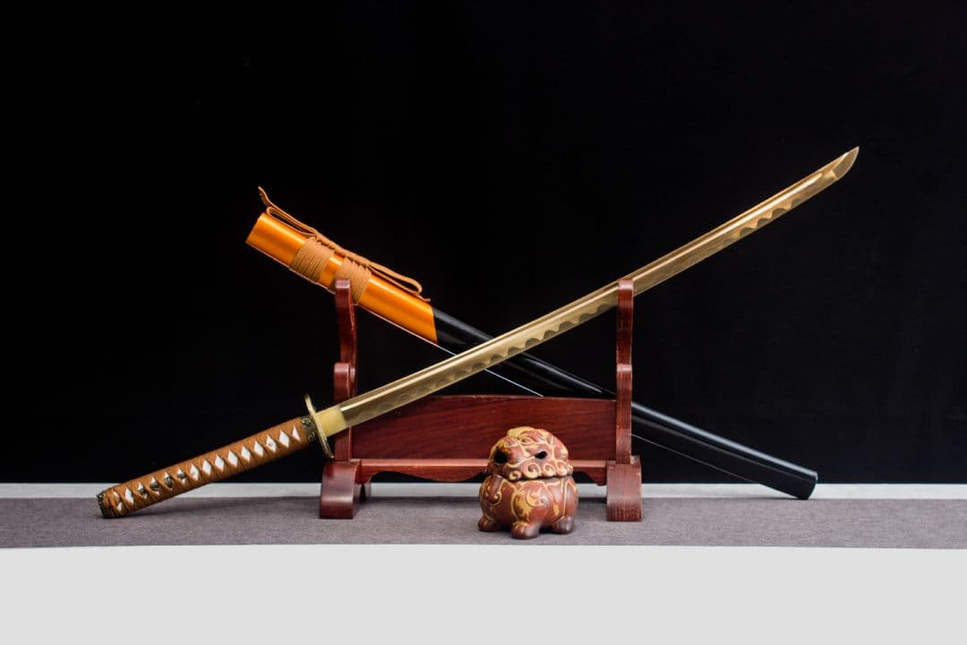 5046-武具 刀装具 日本刀 模造刀 居合刀 武士道 武蔵 鑑賞用 手鍛造打