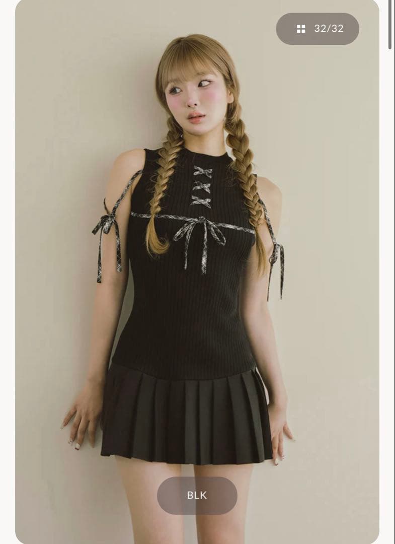 Darich ドッキングレースアップミニワンピース　ブラック　FL ドッキングレースアップミニワンピース – Darich (ダーリッチ)