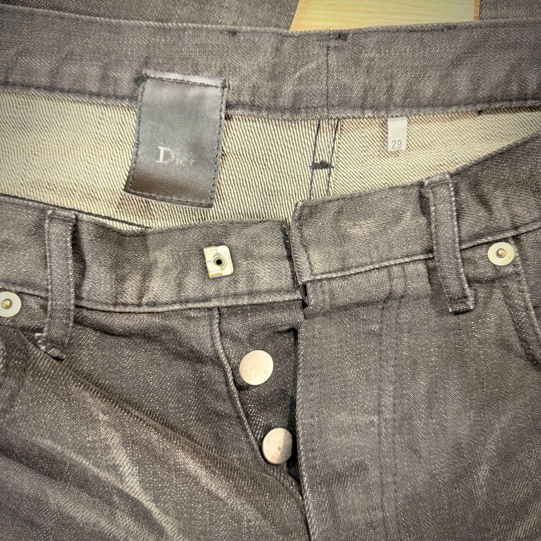 美品】Dior HOMME ディオールオム ダメージ加工ブラックデニム29