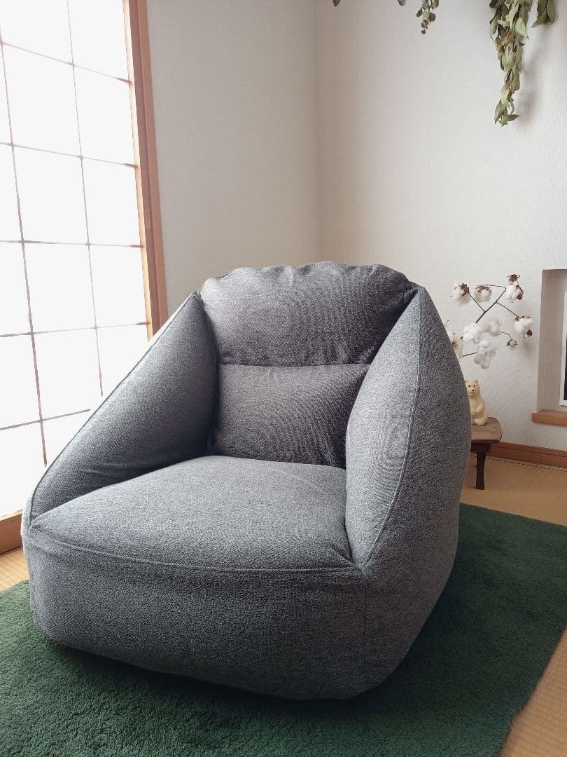 【美品•付属品完備】無印良品 空気でできたソファ チャコールグレー 正規箱付 完売店舗続出中！】無印の新商品「空気でできたソファ」を徹底解剖